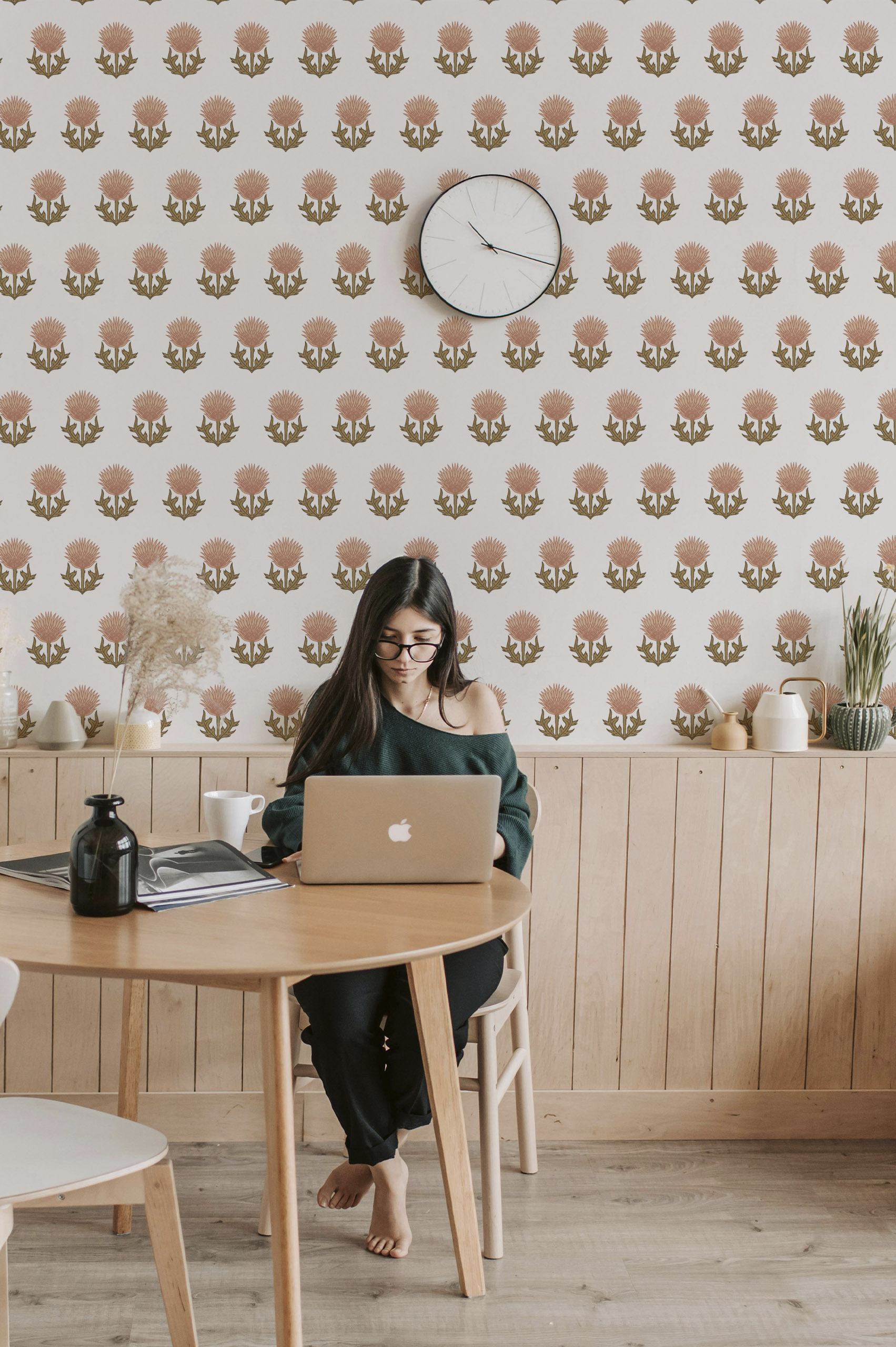 Nº633 : Grabado floral - pelusa de melocotón - espacios públicos N°633 : Grabado floral - pelusa de melocotón - espacios públicos