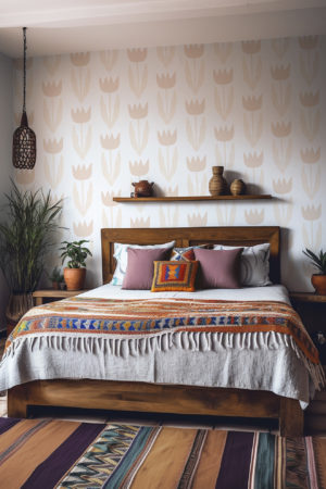 N°640 :  Tulipes Sauvages - beige - chambre