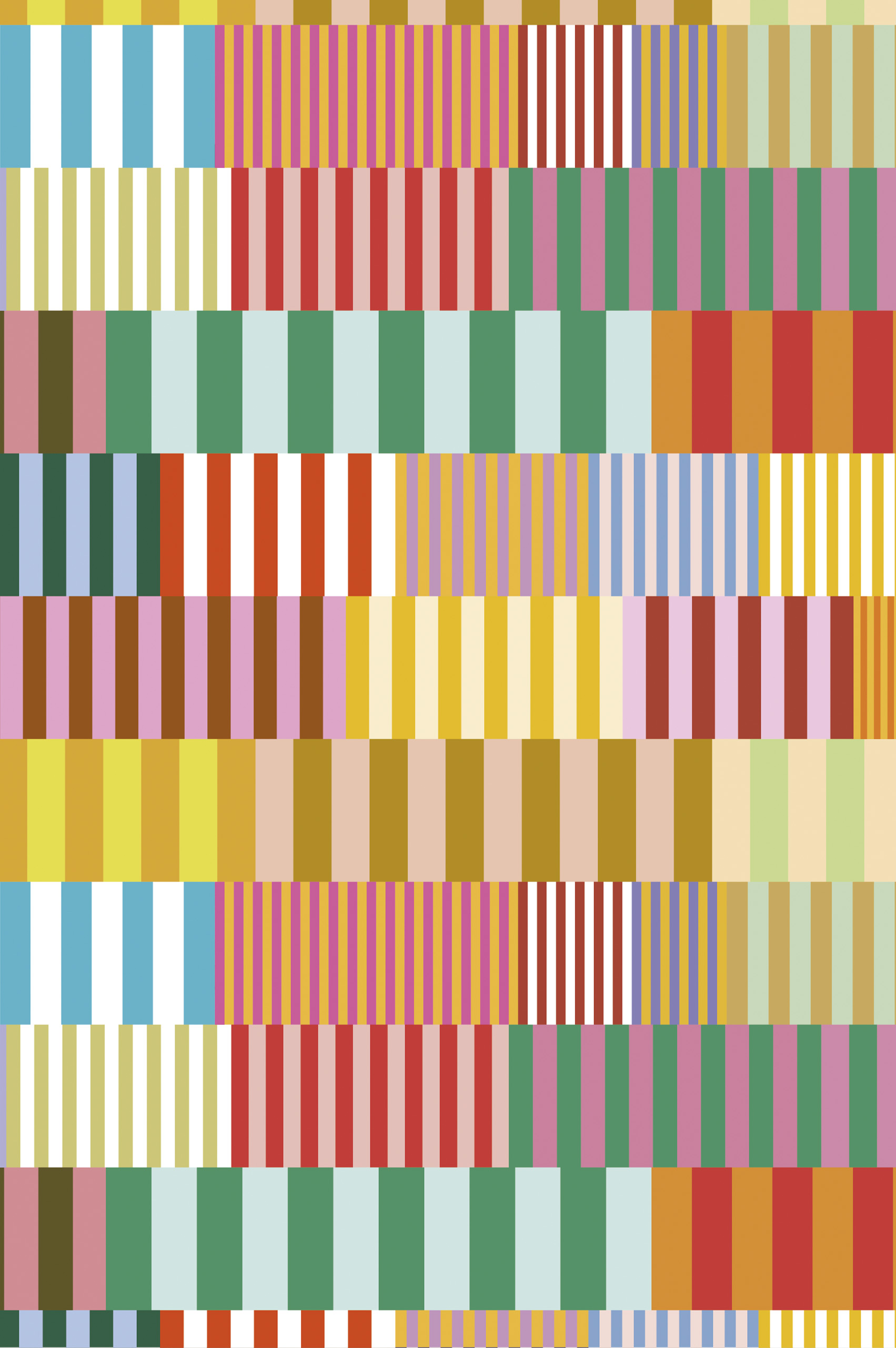 N°646 : Chromatic Rhythm - multicolor - pattern.