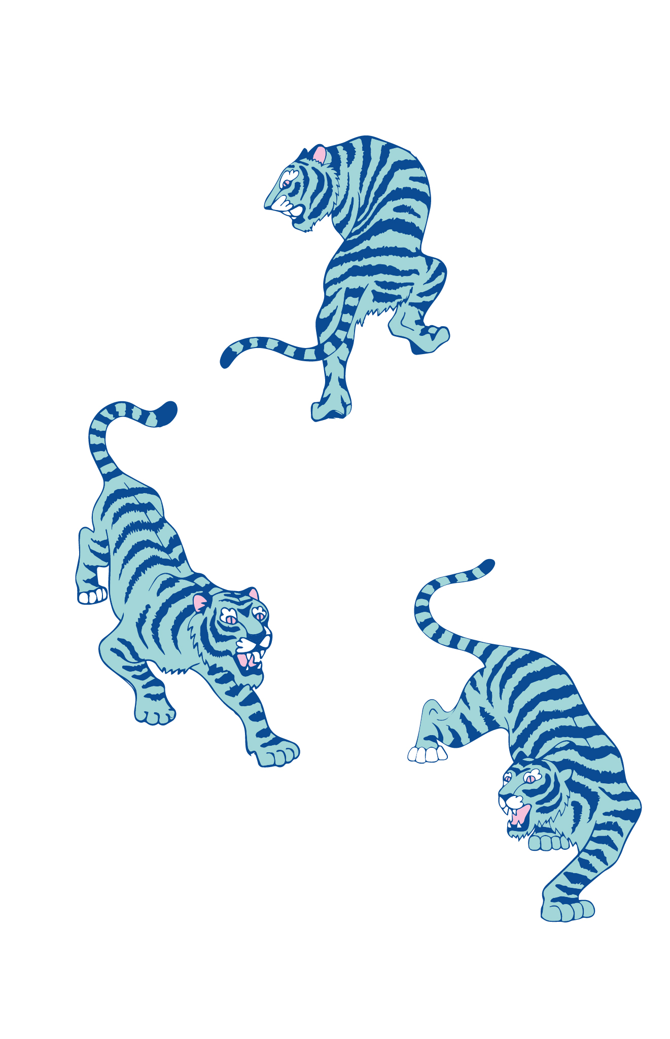 N113 Blue Pattern