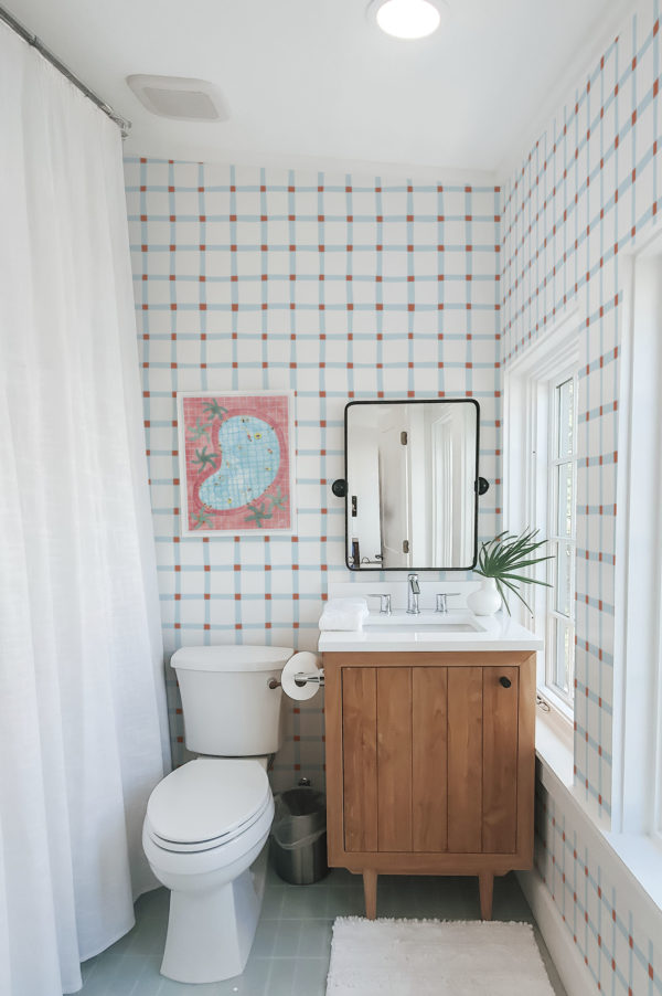 N°649 : Pop Patchwork - bleu - salle de bain