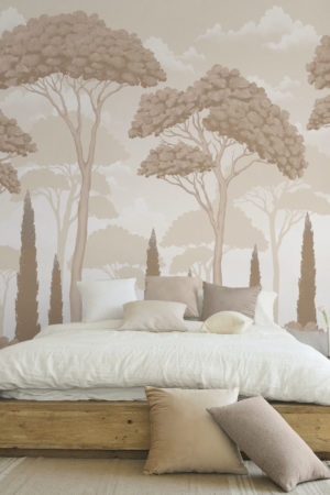 N°652 : Arbres d’Eden - beige - chambre