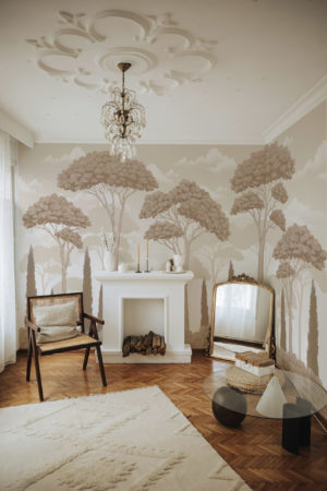 N°652 : Arbres d’Eden - beige - salon