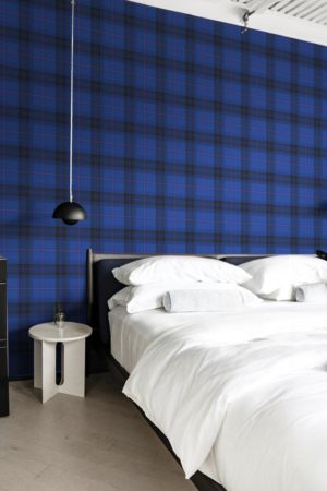 N°655 : Tartan Héritage - bleu - chambre