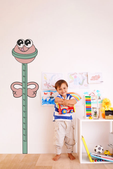 Sticker mural toise