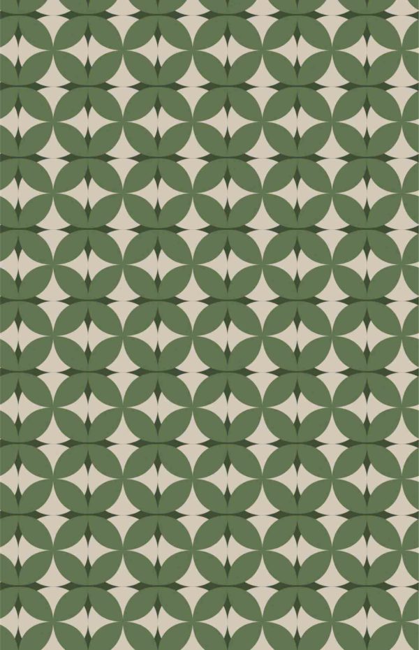 N°693 - Wallpaper - Retro Rosettes - Wellpapers