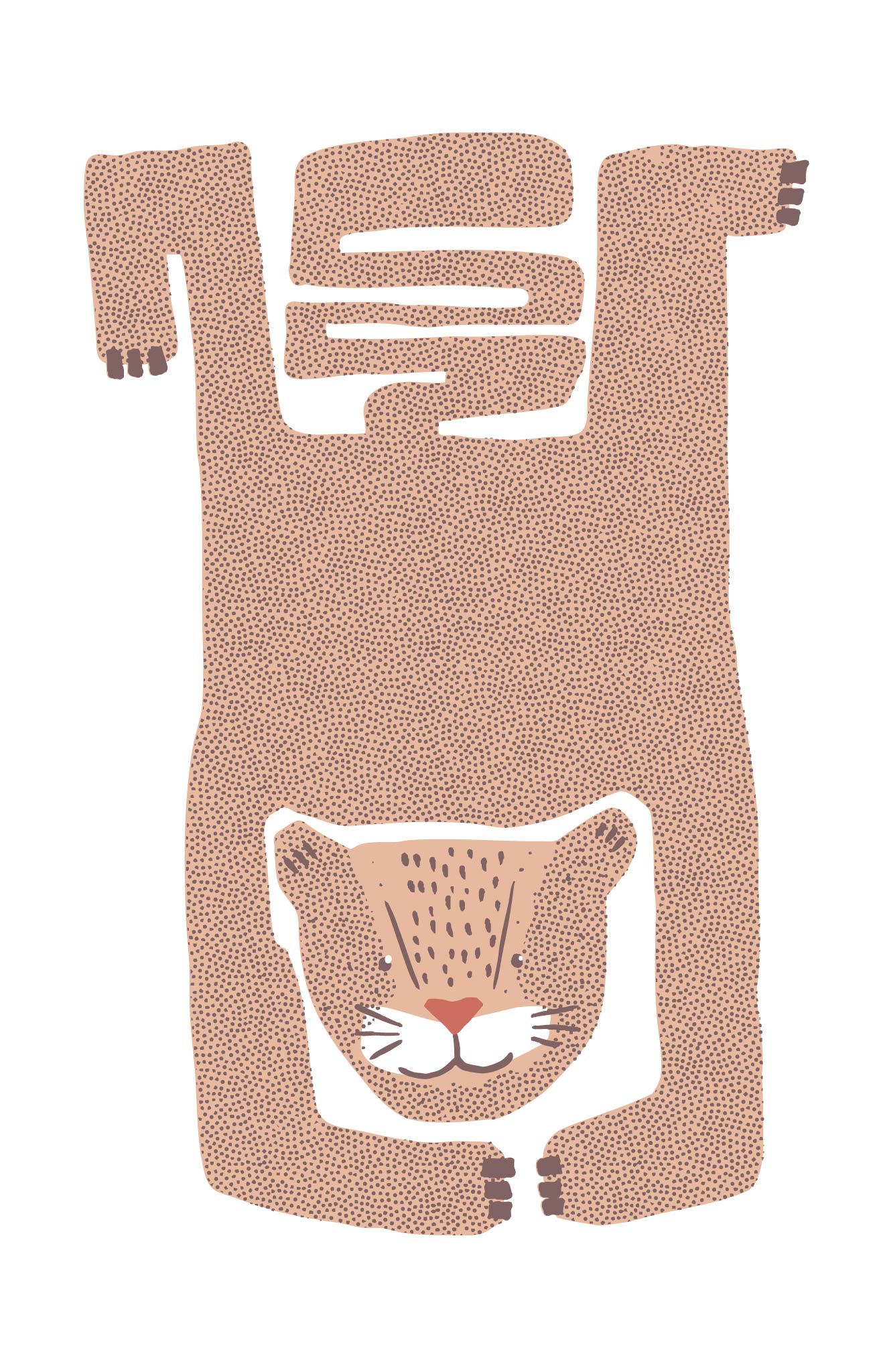 guépard marron motif