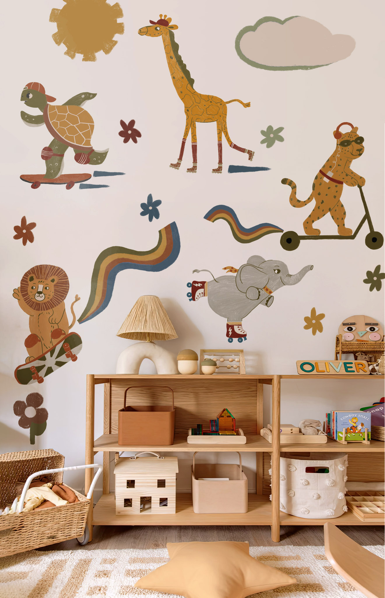 Pegatinas Animal Skate Salon