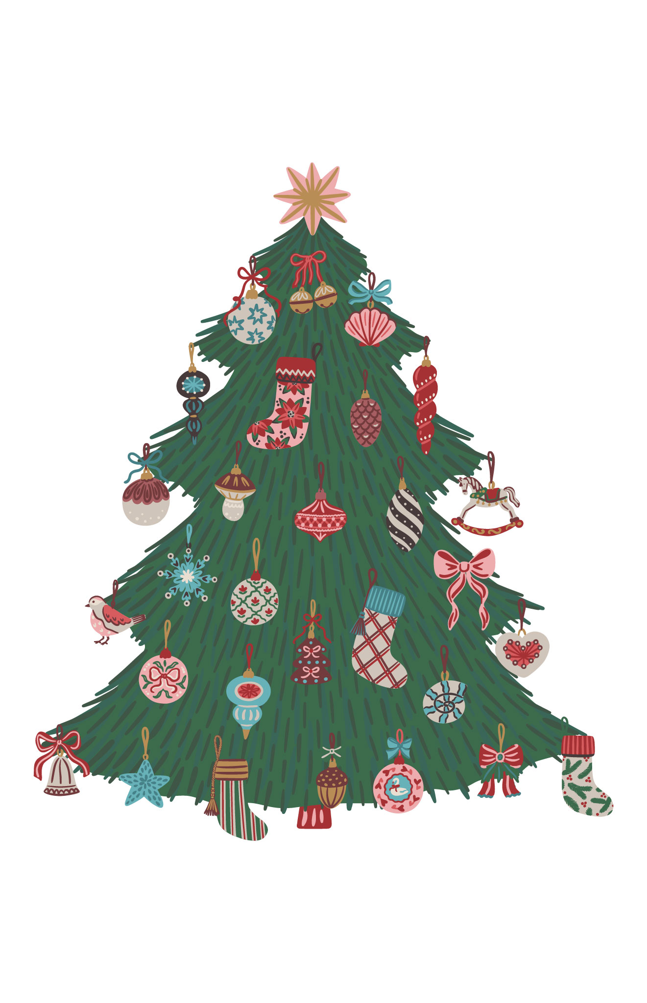 Sapin de noel 2 Sticker motif