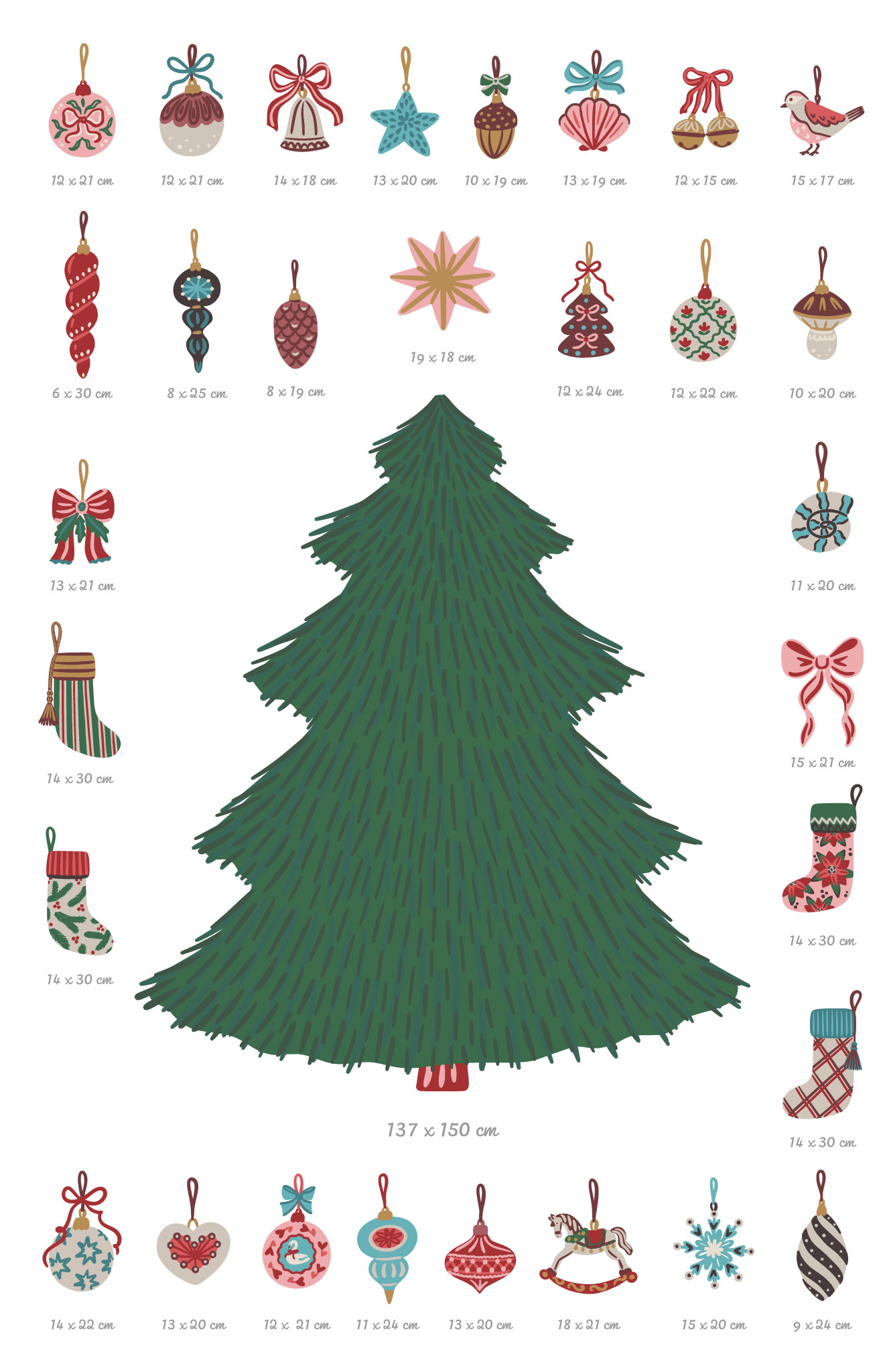 Sapin de noel 2 Sticker size