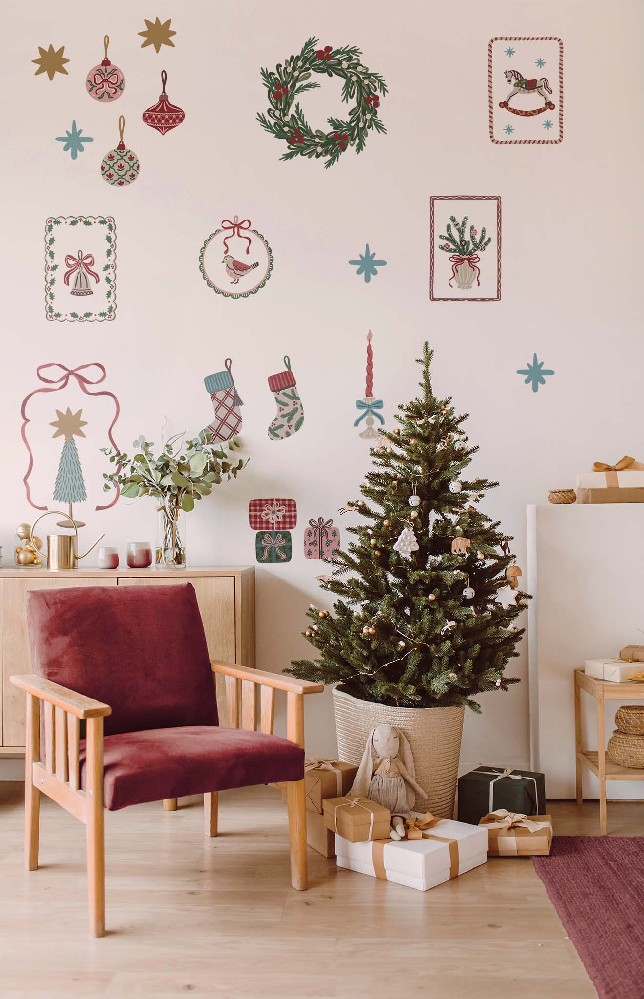 sticker noel patchwork salon 2