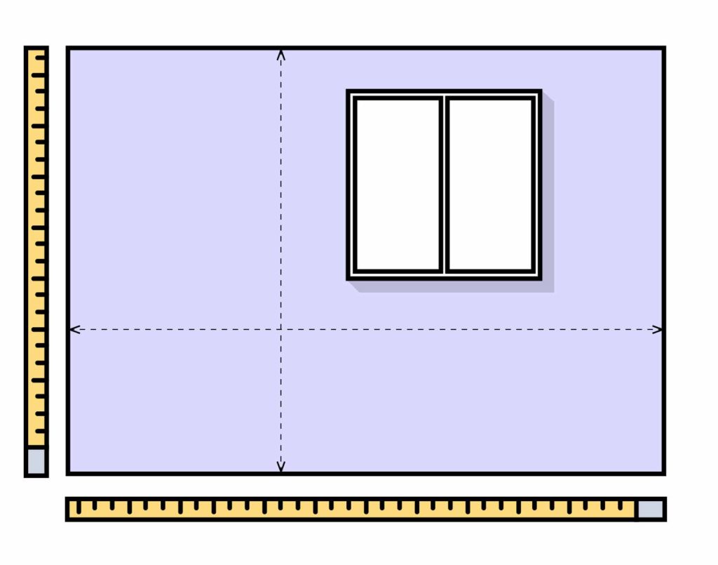 mesurer mur fenetre