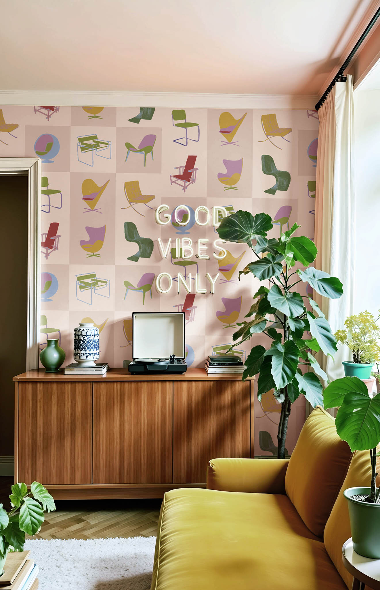 N786 salon multicolore