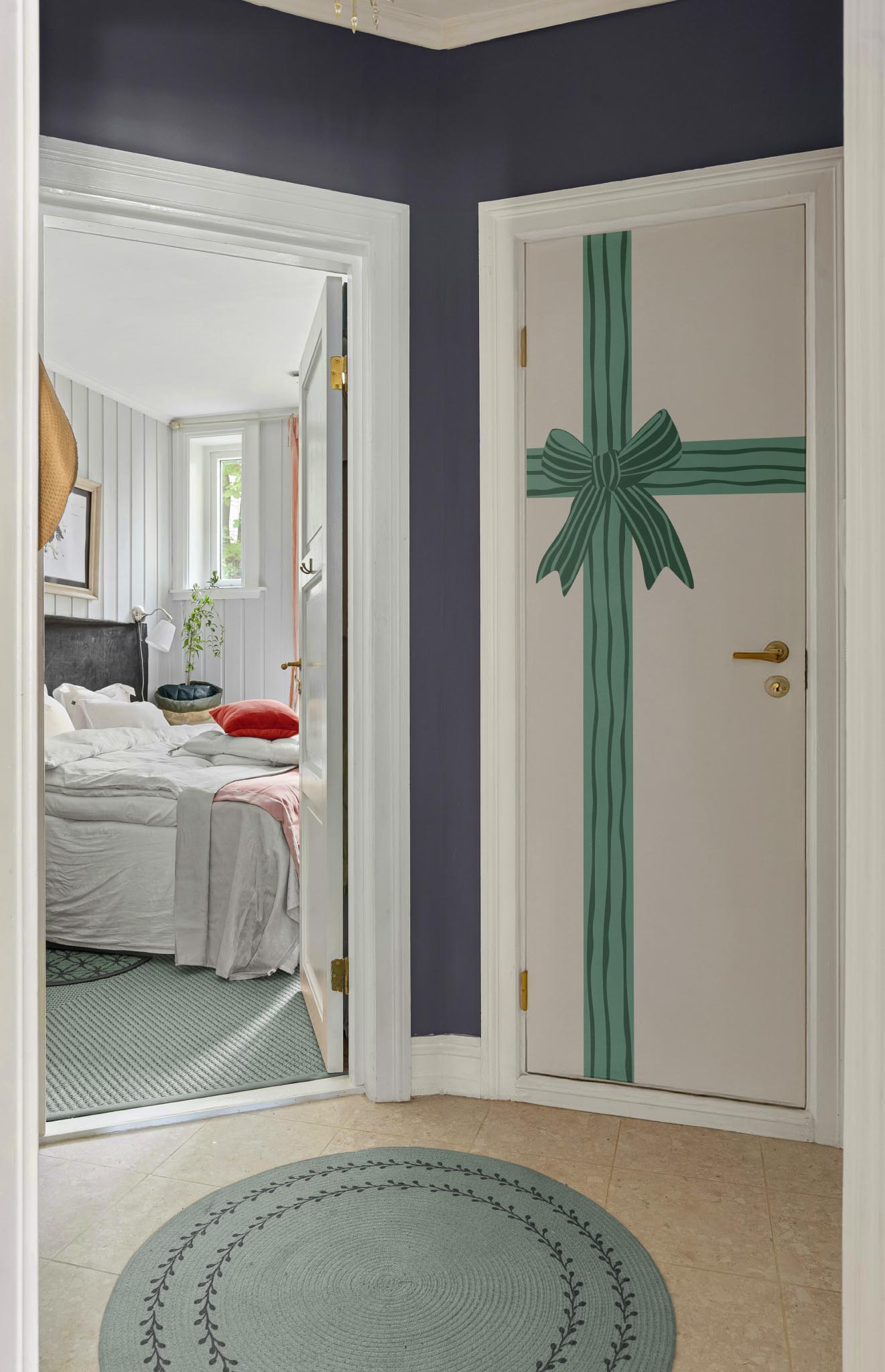 stickers ruban couloir vert 2