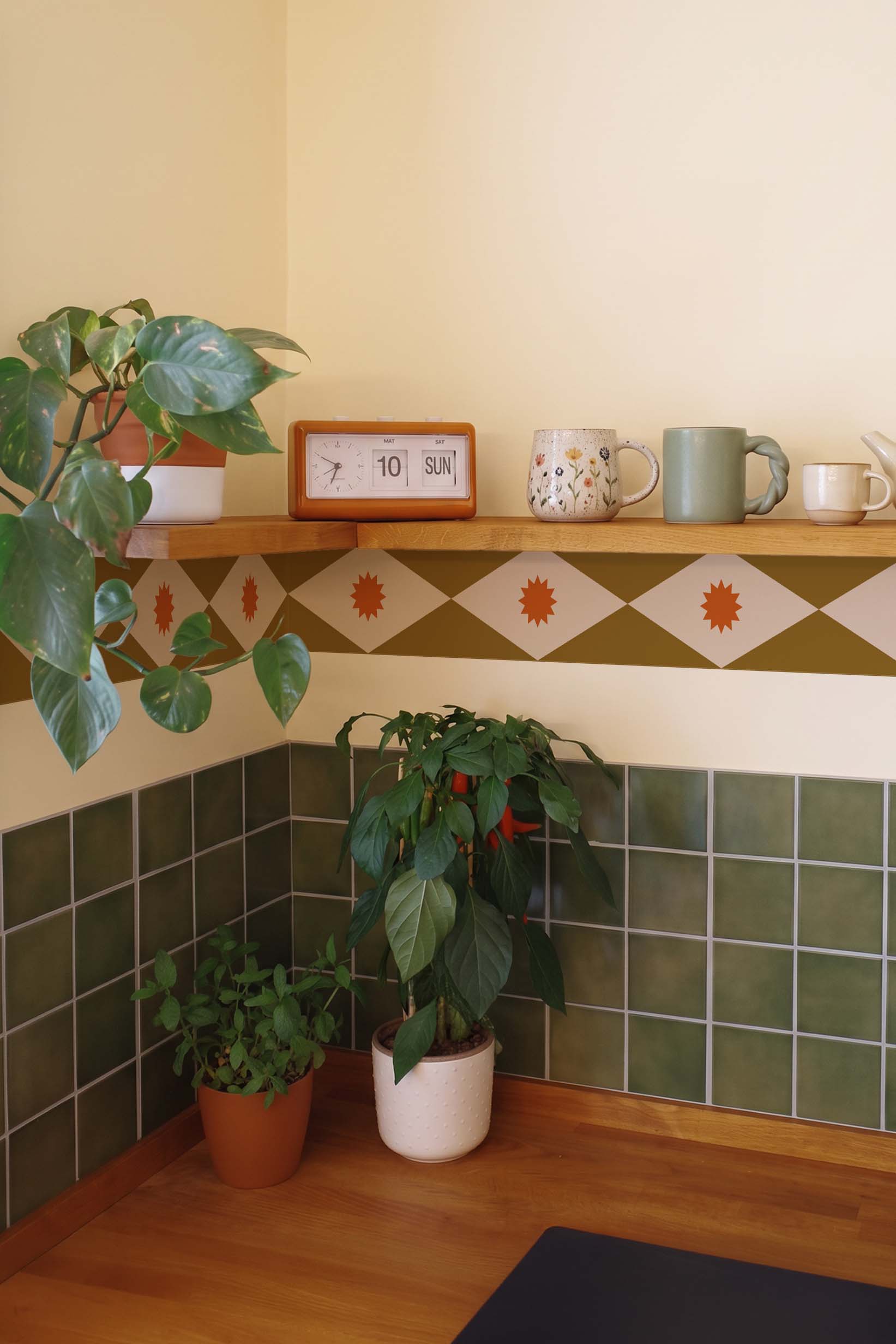 Rombo beige de cocina