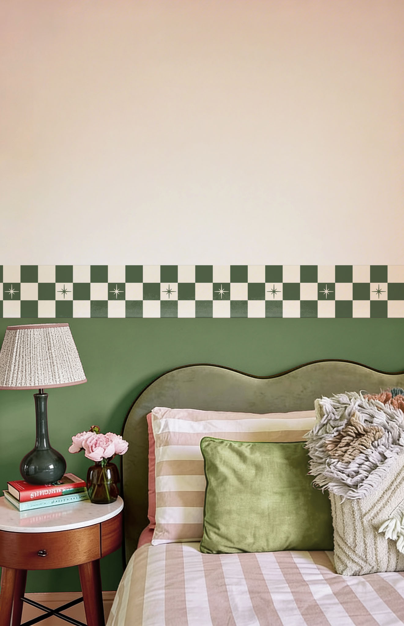 Sala del tablero de ajedrez verde