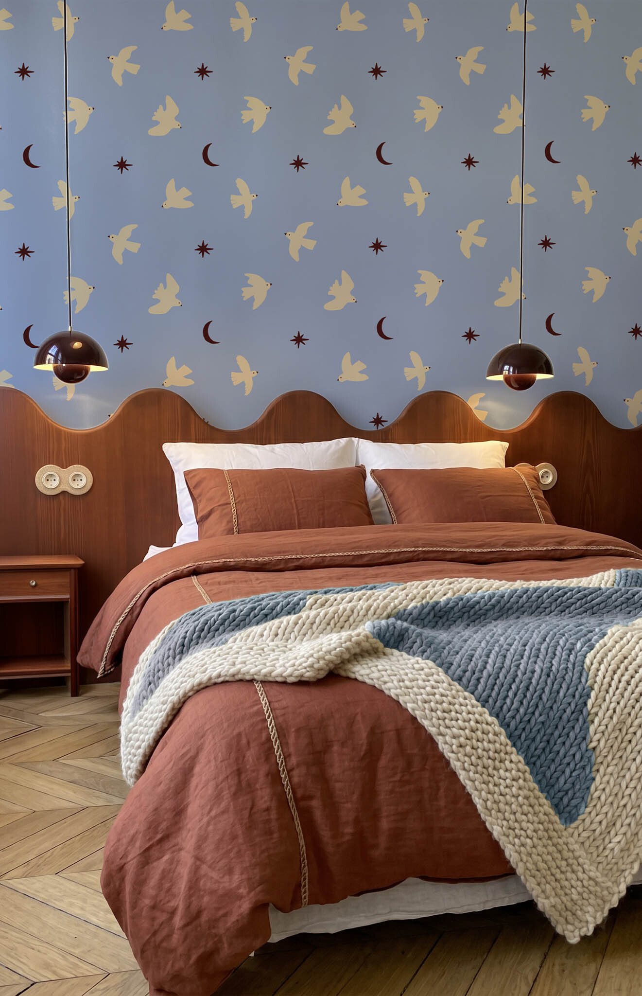 n845 chambre bleu