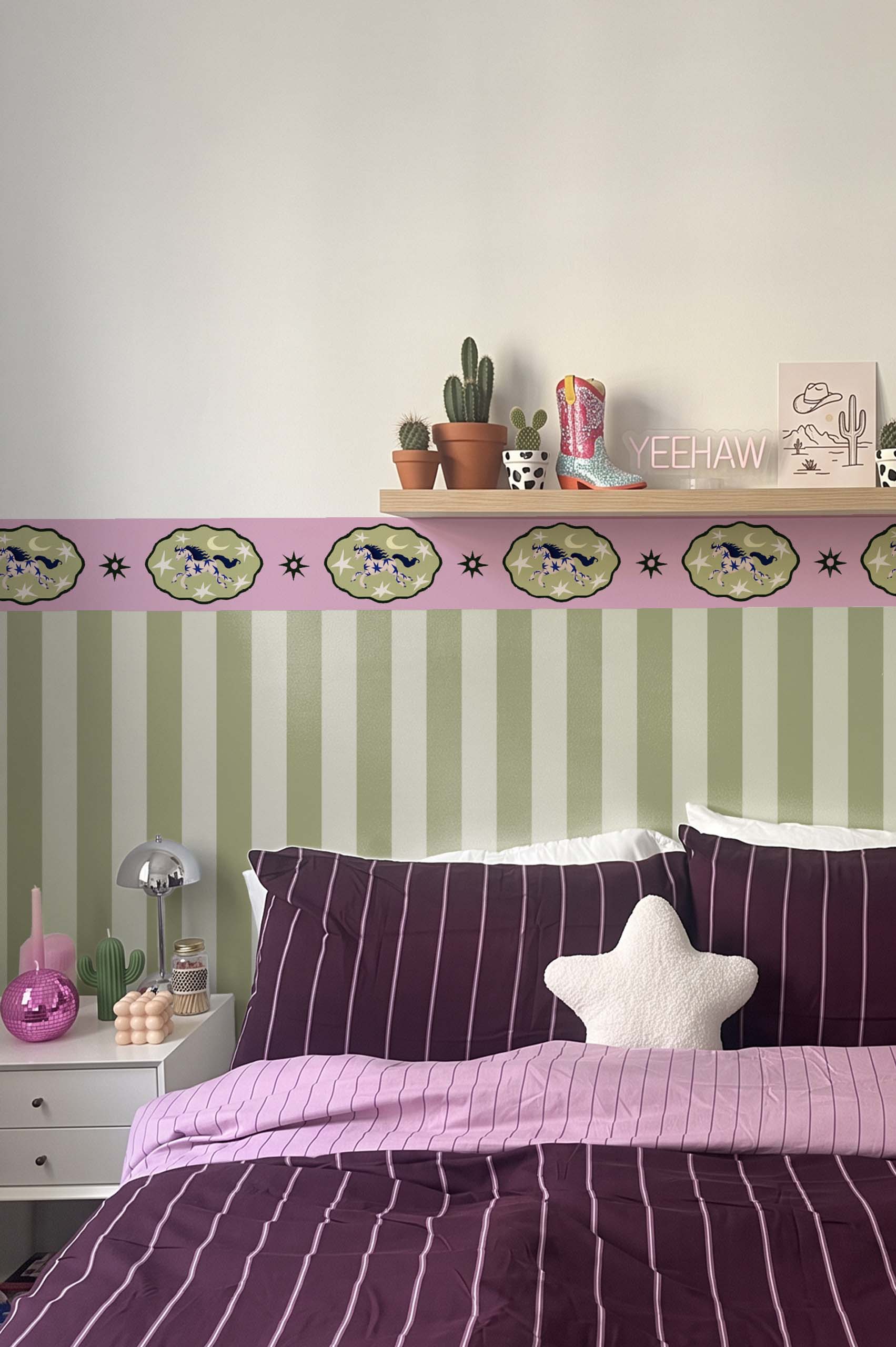 cheval rose chambre