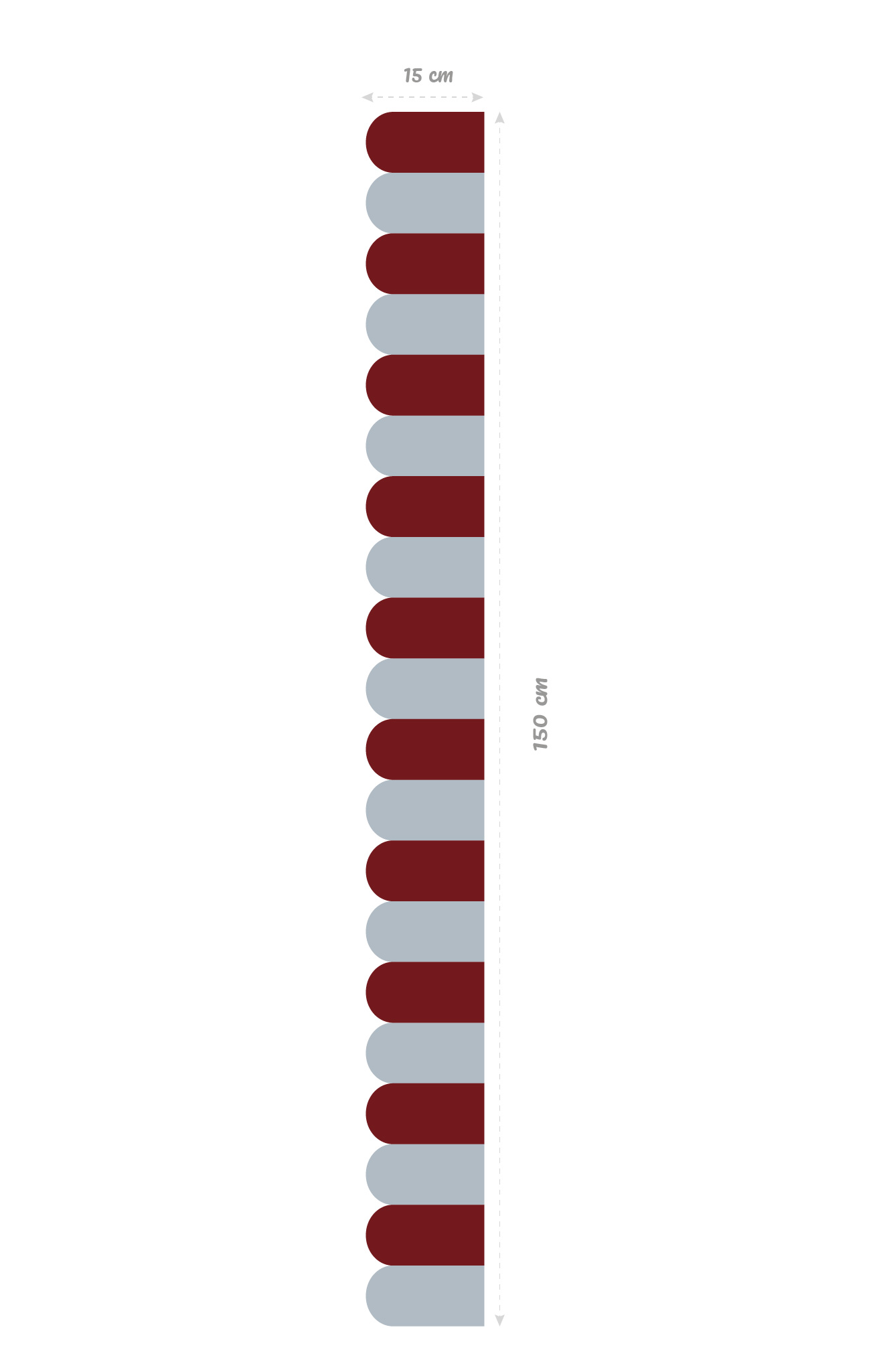 cortine burgundy bleu size